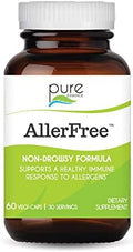 Suplemento Natural para Alergias AllerFree de Pure Essence Labs - Pastillas No Somnolientas para la Salud Nasal y Sinusal - 60 Cápsulas con Enzimas y - imagen 1
