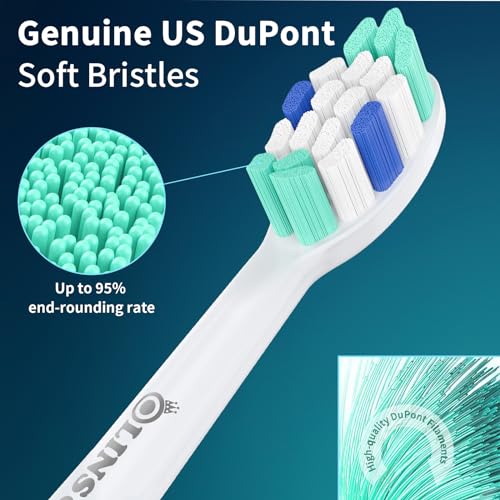 Cabezas de Repuesto OLINS KAKO para Philips Sonicare, Compatible con Cepillos de Dientes Philips Sonicare, Paquete de 8 unidades - imagen 4