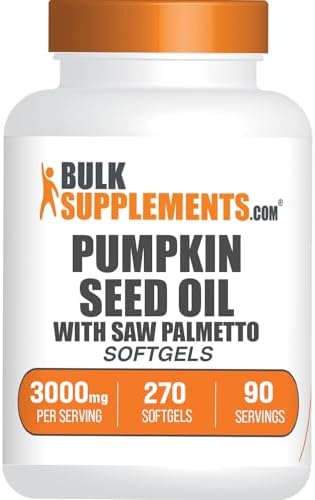 Aceite de Semilla de Calabaza BulkSupplements.com con Saw Palmetto en Geles Blandos - Suplemento de Aceite de Calabaza, Saw Palmetto para Hombres y - imagen 1