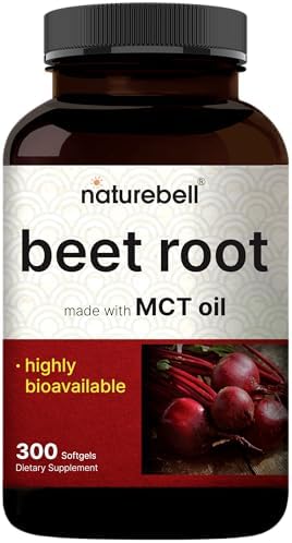 Extracto de Remolacha NatureBell – 300 Cápsulas Blandas | Apoya la Salud Cardiaca y Producción de Óxido Nítrico* | Cápsulas de Remolacha de Máxima - imagen 1