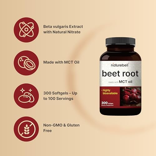 Extracto de Remolacha NatureBell – 300 Cápsulas Blandas | Apoya la Salud Cardiaca y Producción de Óxido Nítrico* | Cápsulas de Remolacha de Máxima - imagen 3