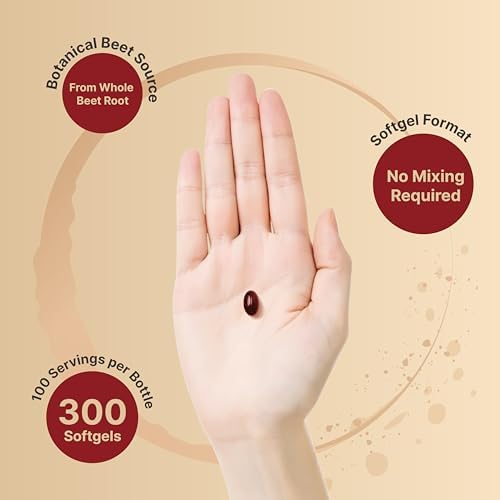 Extracto de Remolacha NatureBell – 300 Cápsulas Blandas | Apoya la Salud Cardiaca y Producción de Óxido Nítrico* | Cápsulas de Remolacha de Máxima - imagen 4