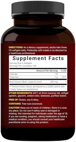 Extracto de Remolacha NatureBell – 300 Cápsulas Blandas | Apoya la Salud Cardiaca y Producción de Óxido Nítrico* | Cápsulas de Remolacha de Máxima - imagen 7