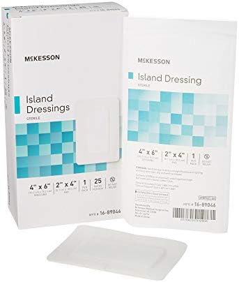 Venda de Apósitos Estériles McKesson, Polipropileno/Rayon, 4 x 6 pulgadas, 25 piezas, 1 paquete - imagen 1