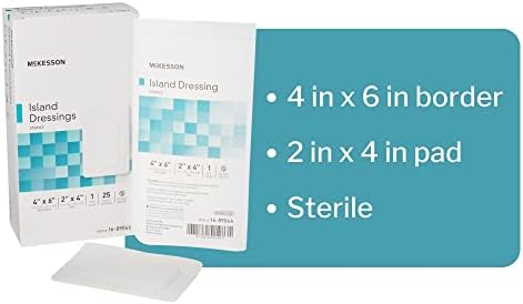 Venda de Apósitos Estériles McKesson, Polipropileno/Rayon, 4 x 6 pulgadas, 25 piezas, 1 paquete - imagen 3