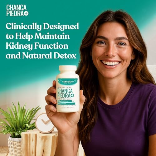 Chanca Piedra Stone Breaker, Suplemento Natural para Limpiar Riñones, Detox Urinario, 120 Cápsulas Veganas, Suministro para 30 Días, Sin Azúcar - imagen 2