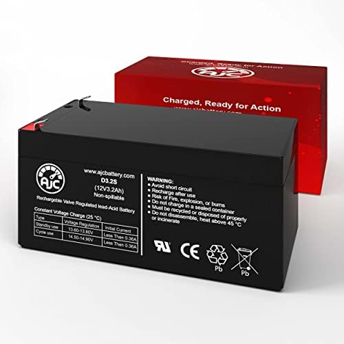 Batería AJC Compatible con BB BP3-12 12V 3.2Ah Batería de Plomo Ácido Sellada - imagen 2