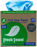 Toallas Desechables Fresh Towel Pop-Up – Paquete de 160 Trapos de Limpieza Azul, 9 x 16.5 – Suaves y Absorbentes para Garage, Limpieza y Auto – Hecho - imagen 1