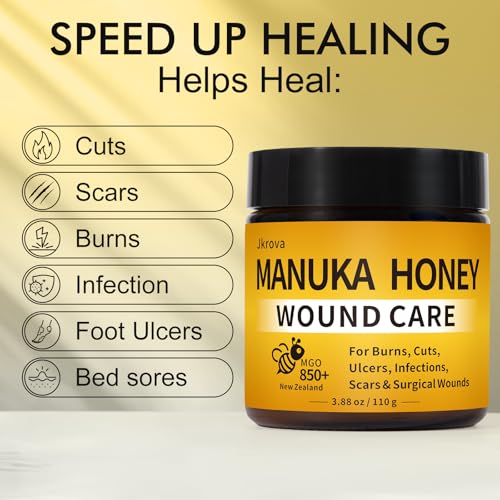 Miel de Manuka para Heridas, Ideal para Cortes, Heridas Quirúrgicas, Cicatrices, Úlceras en los Pies, Infecciones, Quemaduras, 3.88 oz - imagen 3