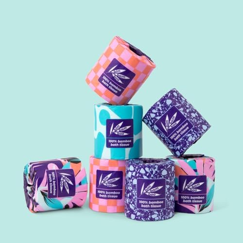 Papel Higiénico de Bambú Bim Bam Boo 2 Capas - Tissue Sostenible - 8 Rollos Dobles, 320 Hojas por Rollo - Seguro para Fosas Sépticas - Sin Plástico - imagen 2