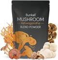 Polvo de Champiñones Adaptogénicos Bunkell con Ashwagandha - Complejo de 10 Hongos: Melena de León, Reishi, Chaga y Maitake - Apoyo Energético, - imagen 1