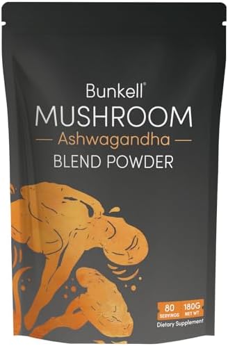 Polvo de Champiñones Adaptogénicos Bunkell con Ashwagandha - Complejo de 10 Hongos: Melena de León, Reishi, Chaga y Maitake - Apoyo Energético, - imagen 8