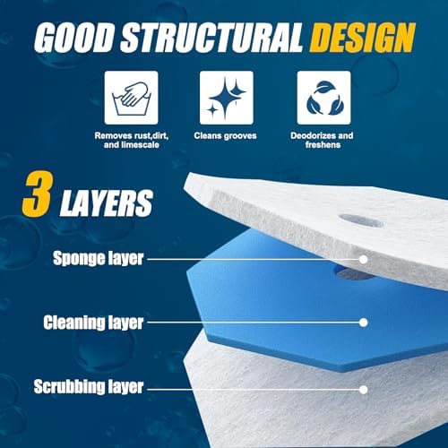 50 Piezas de Repuestos para Cepillo de Inodoro, Cabezas Desechables para Limpieza de Baño, Compatibles con Cepillos y Fregadores, Paquete Local - imagen 2