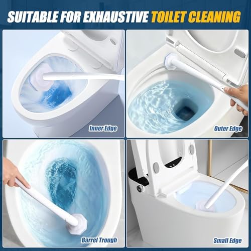 50 Piezas de Repuestos para Cepillo de Inodoro, Cabezas Desechables para Limpieza de Baño, Compatibles con Cepillos y Fregadores, Paquete Local - imagen 6