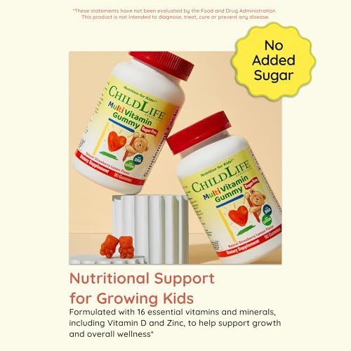 Gomitas Multivitamínicas CHILDLIFE ESSENTIALS para Niños - Vitaminas para Niños, Suplemento Sin Azúcar con DHA, Sabor Fresa Natural, 90 Unidades - imagen 5