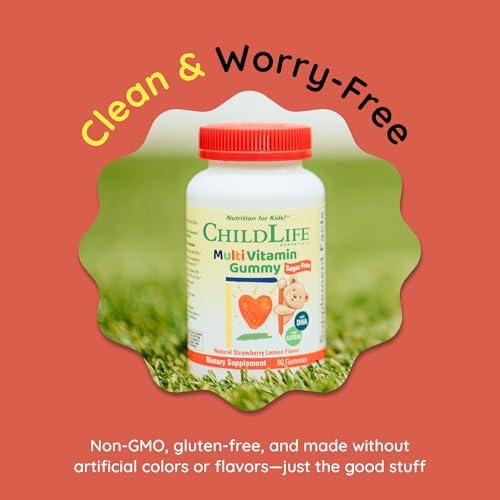 Gomitas Multivitamínicas CHILDLIFE ESSENTIALS para Niños - Vitaminas para Niños, Suplemento Sin Azúcar con DHA, Sabor Fresa Natural, 90 Unidades - imagen 7