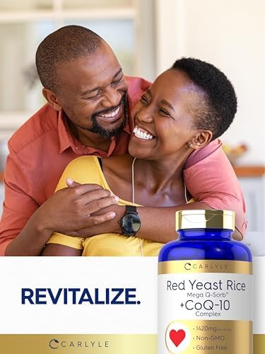 Carlyle Arroz Rojo de Levadura con Complejo CoQ10 | 1420 mg | 180 Cápsulas | Mega Q-Sorb | Suplemento No Transgénico y Libre de Gluten - imagen 7