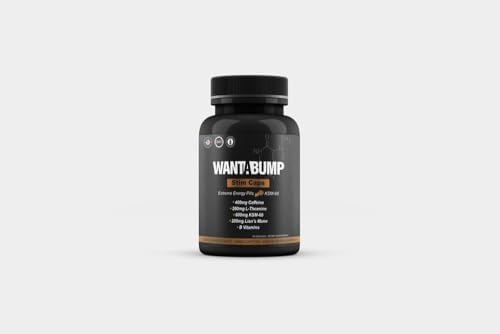 Want A BUMP [Original] Pastillas de Energía Extrema | 400mg de Cafeína | Vitaminas B | 600mg de Ashwagandha | 200mg de Melena de León | 200mg de - imagen 7