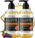 Aceite de Masaje Anticelulitis EDENIKA BOTANICALS, con Aceite de Semilla de Uva, Cafeína, Células Madre Vegetales y Retinol, 2-Pack - imagen 1