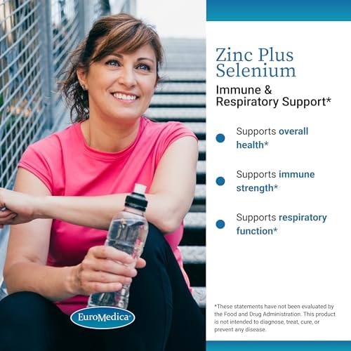 EuroMedica Zinc Plus Selenio - Suplemento para la Salud Inmunológica y Respiratoria - 60 Cápsulas de Zinc Bisglicinato y Selenio - imagen 3