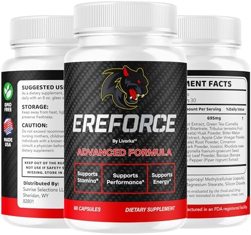 Ereforce - Cápsulas Ereforce Fórmula Avanzada Diaria con Ingredientes Naturales, Máxima Potencia, 60 Cápsulas para 1 Mes de Salud y Bienestar - imagen 8