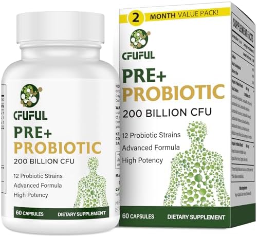 Probióticos para Mujeres y Hombres, 200 Mil Millones de UFC, 12 Cepas con 3 Prebióticos Orgánicos para la Salud Digestiva, Inmunidad, Energía - - imagen 1