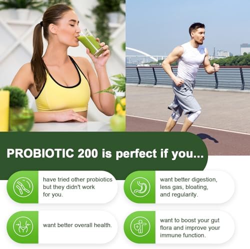 Probióticos para Mujeres y Hombres, 200 Mil Millones de UFC, 12 Cepas con 3 Prebióticos Orgánicos para la Salud Digestiva, Inmunidad, Energía - - imagen 6