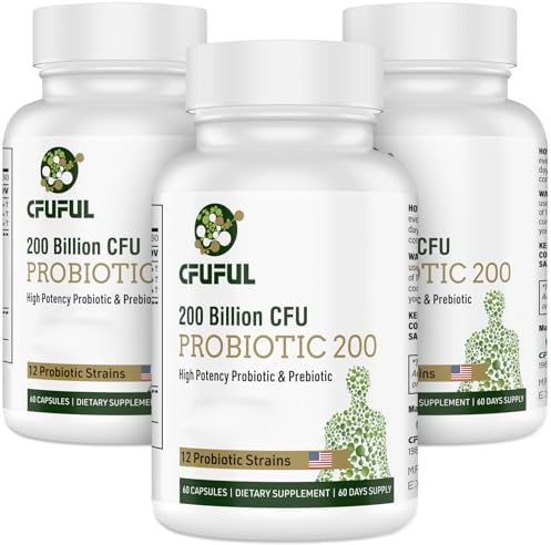 Probióticos para Mujeres y Hombres, 200 Mil Millones de UFC, 12 Cepas con 3 Prebióticos Orgánicos para la Salud Digestiva, Inmunidad, Energía - - imagen 8