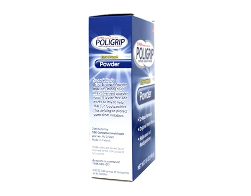 Polvo Adhesivo para Dentaduras Super Poligrip - 1.6 oz (Paquete de 4) por Super Poli-Grip - imagen 3