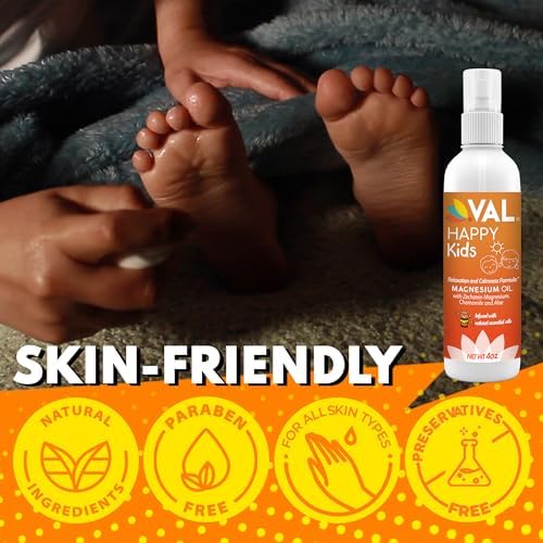 Spray de Aceite de Magnesio VAL para Niños – Apoyo Natural para la Calma y el Ánimo | Magnesio Zechstein, Manzanilla y Aloe | Sin Picazón | Rápida - imagen 4