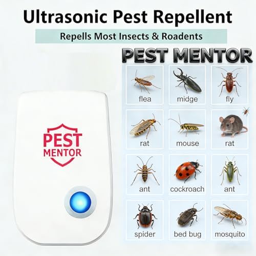Repelente Ultrasónico de Plagas para Interior, 10 Paquetes para Ratones, Cucarachas, Hormigas, Insectos y Arañas en Casa, Garaje y Cocina - imagen 2