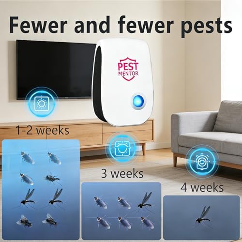 Repelente Ultrasónico de Plagas para Interior, 10 Paquetes para Ratones, Cucarachas, Hormigas, Insectos y Arañas en Casa, Garaje y Cocina - imagen 3