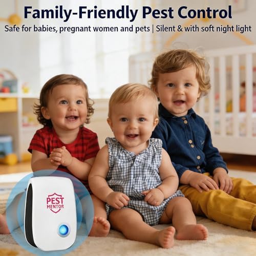 Repelente Ultrasónico de Plagas para Interior, 10 Paquetes para Ratones, Cucarachas, Hormigas, Insectos y Arañas en Casa, Garaje y Cocina - imagen 5