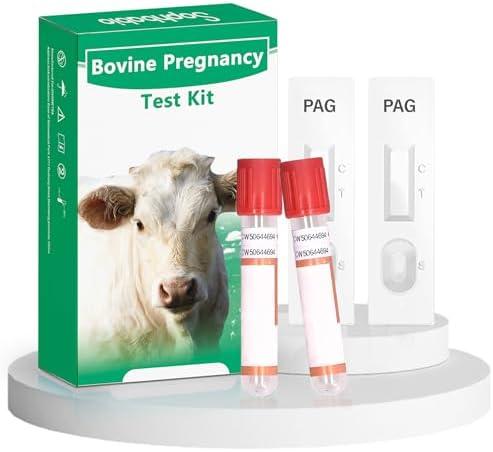 Kit de Prueba de Embarazo Bovina - Incluye 2 Pruebas, Resultados Rápidos en 5-20 Minutos para Vacas Lecheras y de Carne, Basadas en Sangre Total, - imagen 2