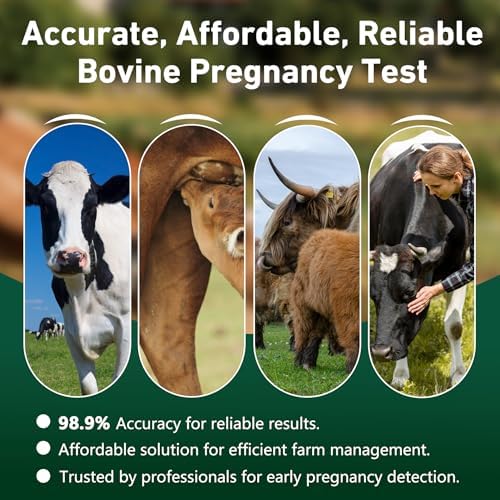 Kit de Prueba de Embarazo Bovina - Incluye 2 Pruebas, Resultados Rápidos en 5-20 Minutos para Vacas Lecheras y de Carne, Basadas en Sangre Total, - imagen 5