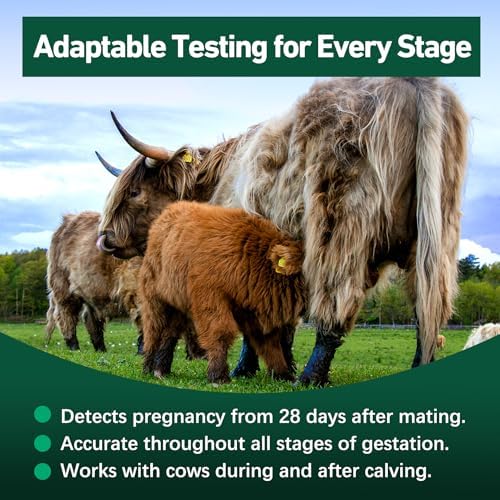 Kit de Prueba de Embarazo Bovina - Incluye 2 Pruebas, Resultados Rápidos en 5-20 Minutos para Vacas Lecheras y de Carne, Basadas en Sangre Total, - imagen 8