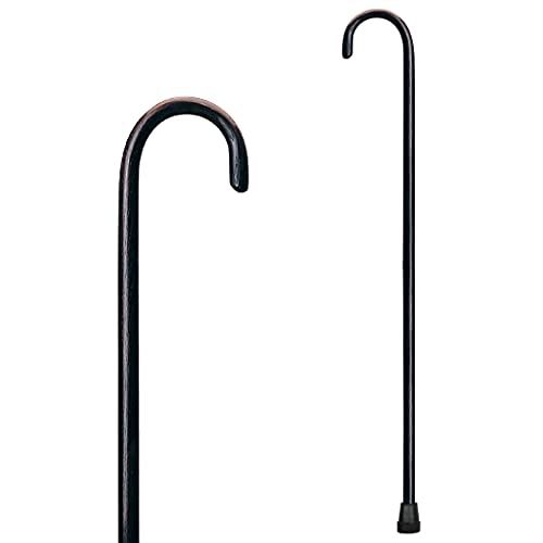 Bastón de Madera CAREX - Bastones para Hombres y Mujeres con Capacidad de 250 lb - 36” de Largo, 1 de Diámetro, Acabado de Nogal, Punta de Goma, 1 - imagen 2