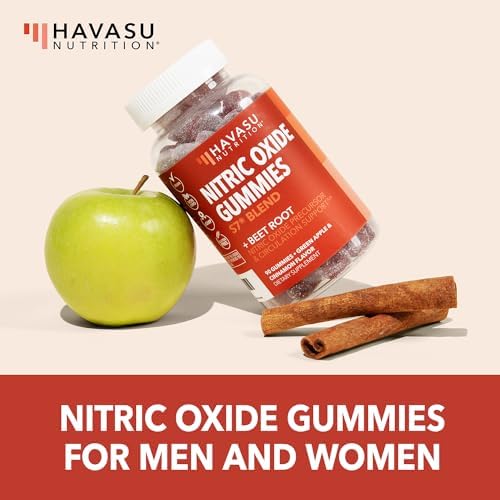 Gomitas de Óxido Nítrico para Hombres y Mujeres con L-Arginina y Remolacha - 90 Unidades - Sabor Manzana Verde y Canela - Veganas, No GMO, 1 Mes de - imagen 3