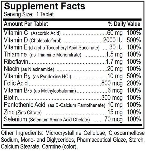 Dialyvite 800/Ultra D Suplemento Multivitamínico para Pacientes en Diálisis - 90 Tabletas - imagen 4