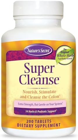 Super Cleanse de Nature’s Secret - Limpieza Intestinal Extra Fuerte con 14 Hierbas y Probióticos - Apoya la Salud Digestiva y Detoxificación - 200 - imagen 1
