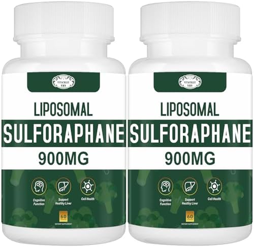 Suplemento Liposomal de Sulforafano 900MG Extracto de Brócoli, Suplemento para el Hígado, Antioxidante, Digestión y Salud Celular, 120 Cápsulas - imagen 1