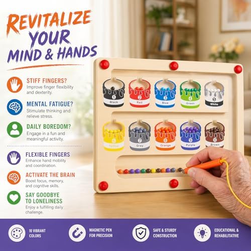Tablero de Actividades para Cuidado de Demencia TNBUENO, Juegos Sensoriales y Puzzles para Adultos Mayores, Actividades de Memoria para Personas con - imagen 2