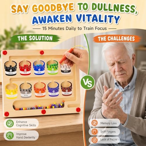 Tablero de Actividades para Cuidado de Demencia TNBUENO, Juegos Sensoriales y Puzzles para Adultos Mayores, Actividades de Memoria para Personas con - imagen 3