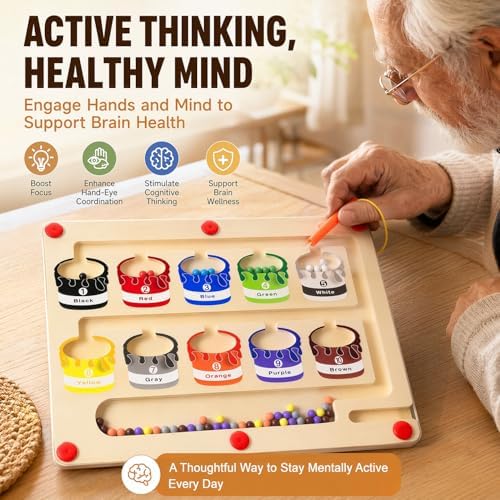 Tablero de Actividades para Cuidado de Demencia TNBUENO, Juegos Sensoriales y Puzzles para Adultos Mayores, Actividades de Memoria para Personas con - imagen 5