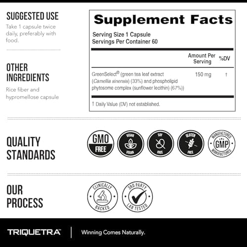 Extracto de Té Verde SoActive™ - Fitósoma de Té Verde Clínicamente Estudiado - Hasta 200% Mejor Absorción y Biodisponibilidad - Dosis Validada - imagen 7