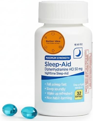 Gelatinas Blandas de Ayuda para Dormir Nocturna de Máxima Potencia 50 mg Diphenhydramine HCl – 100 Contenidos (Suministro para 100 Días) – Soporte - imagen 7