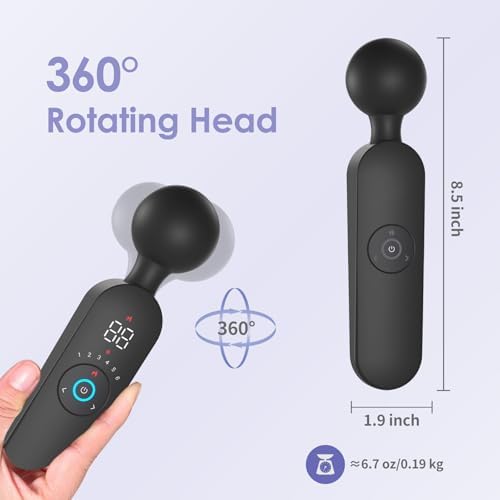 Masajeador Portátil Inalámbrico YIXIUTEN – Resistente al Agua, Calentamiento Inteligente, Recargable por USB, Silencioso, 6 Niveles de Velocidad, 12 - imagen 7