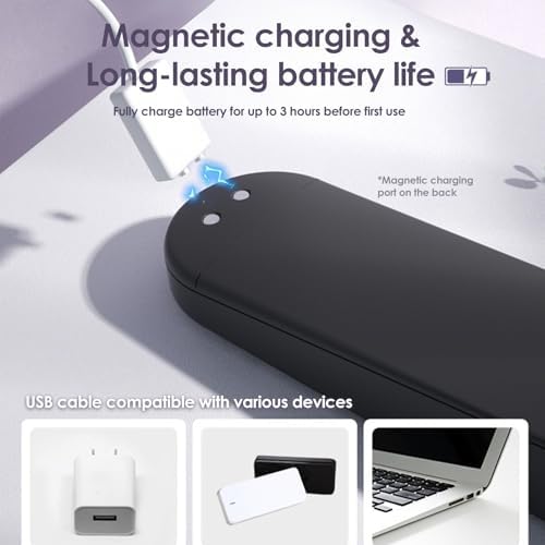 Masajeador Portátil Inalámbrico YIXIUTEN – Resistente al Agua, Calentamiento Inteligente, Recargable por USB, Silencioso, 6 Niveles de Velocidad, 12 - imagen 8