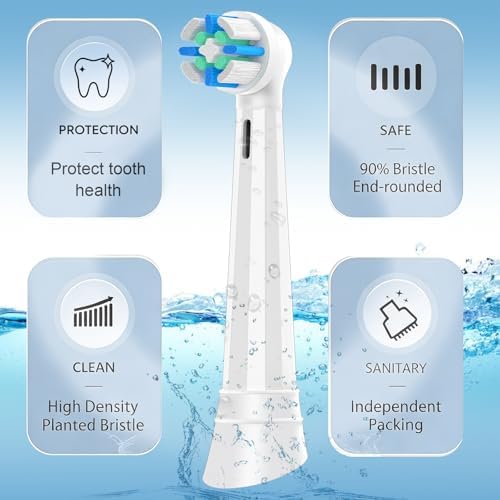 Cabezas de Repuesto Compatibles con Cepillos de Dientes Eléctricos Oral B iO Series 3 4 5 6 7 8 9 10, Paquete de 6 Piezas - imagen 5