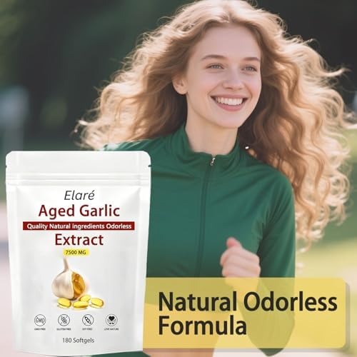 Extracto de Ajo Aged SAPURAIS Elare - No GMO, Sin Gluten | 180 Cápsulas Blandas - imagen 2
